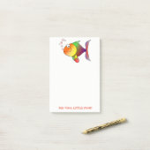 大きな魚、小さな池-メモ帳 ポストイット (デスク上)