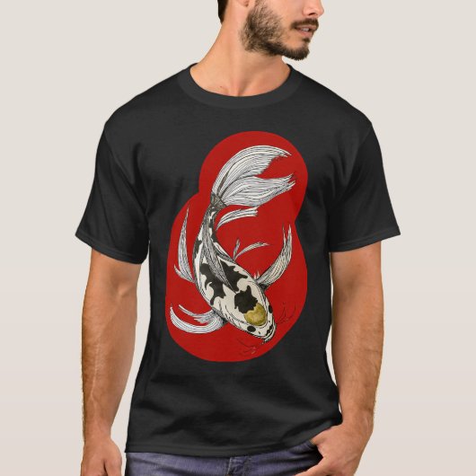 大きな魚、小さな池 Tシャツ (正面)
