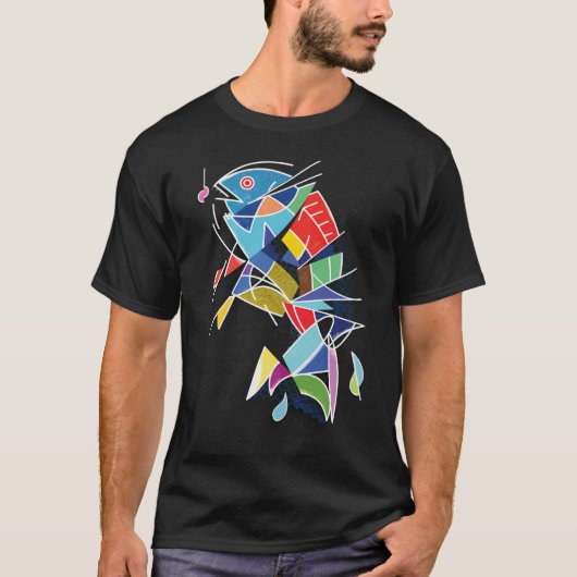 大きな魚 小さな餌 Tシャツ (正面)