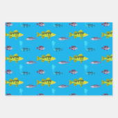 大きな魚、小さな魚 ラッピングペーパー ラッピングペーパーシート (正面3)