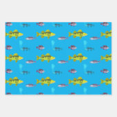 大きな魚、小さな魚 ラッピングペーパー ラッピングペーパーシート (正面2)