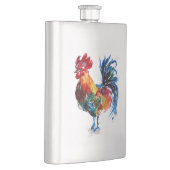 大きな鶏の水色 フラスク (右)