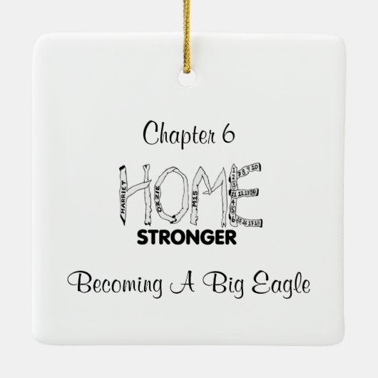 大きな鷲になる強いスウォルの巣の本 セラミックオーナメント (裏面)