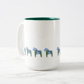 大きな鷲のダーラ馬 コーヒーマグ ツートーンマグカップ (正面左)
