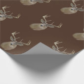 大きな鹿頭 ラッピングペーパー (角)