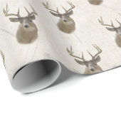大きな鹿頭 ラッピングペーパー (ロールコーナー)