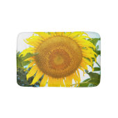 大きな黄色のひまわりフローラ バスマット (正面)