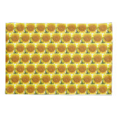 大きな黄色のひまわり花柄 枕カバー (裏面-左)