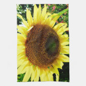 大きな黄色のひまわり キッチンタオル (縦)