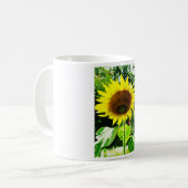 大きな黄色のひまわり コーヒーマグカップ (正面左)