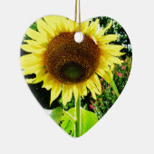 大きな黄色のひまわり セラミックオーナメント (右)
