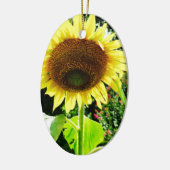 大きな黄色のひまわり セラミックオーナメント (左)