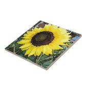 大きな黄色のひまわり タイル (側面)