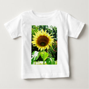 大きな黄色のひまわり ベビーTシャツ