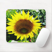 大きな黄色のひまわり マウスパッド (マウス)
