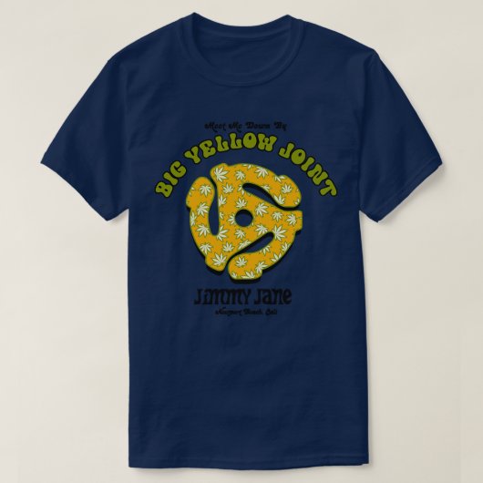大きな黄色のジョイント Tシャツ (デザイン正面)