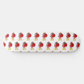 大きな黄色のブーツを履いたサンタクロース スケートボード (横)