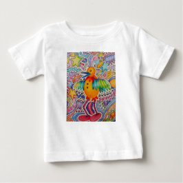 大きな黄色の鳥 ベビーTシャツ