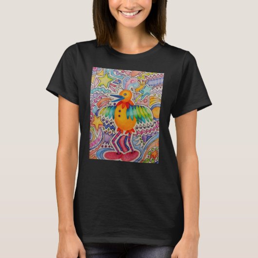 大きな黄色の鳥 Tシャツ (正面)