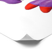 大きな黄色の鼻のモンスター 赤ちゃん男の子 シャワーナーセリー ポスター (角)