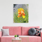 大きな黄色。 キャンバスプリント (インサイチュ (リビング))