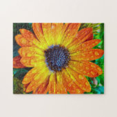 大きな黄金の花が閉まる ジグソーパズル (横)