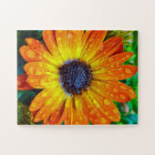 大きな黄金の花が閉まる ジグソーパズル (横)