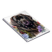 大きな黒いニューファンドランド犬 ノートブック (右側)