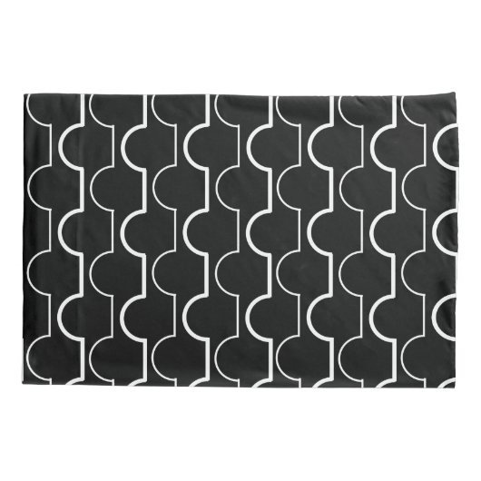 大きな黒いホタテ 枕カバー (裏面)