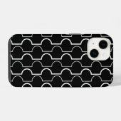 大きな黒いホタテ iPhoneケース (裏面横)