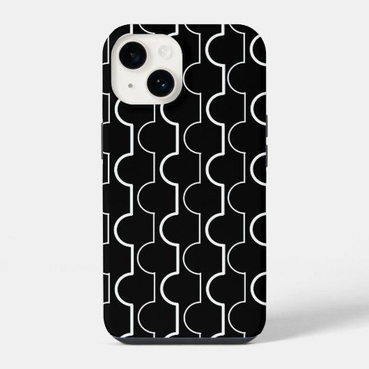 大きな黒いホタテ iPhoneケース (裏面)