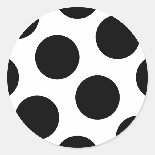 大きな黒い点 ラウンドシール (正面)