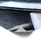 大きな黒い目をしたエイリアンのポートレート | AI Art ポスター (角)