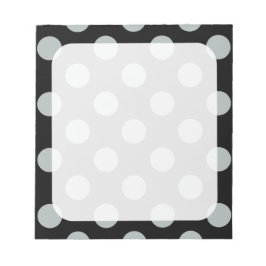 大きな黒と灰色の点 ノートパッド