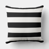 大きな黒ストライプ色 クッション (裏面)