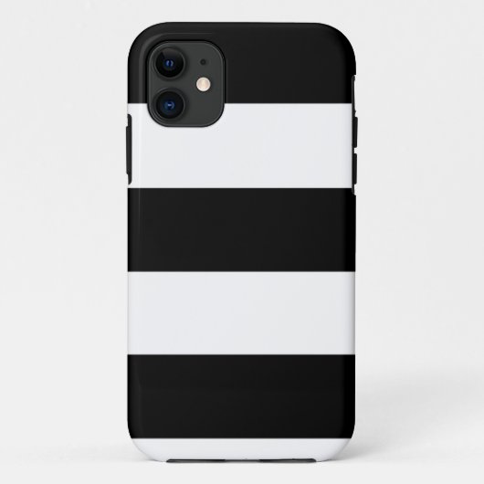大きな黒ストライプ色 Case-Mate iPhoneケース (裏面)