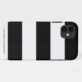大きな黒ストライプ色 Case-Mate iPhoneケース (裏面(横))