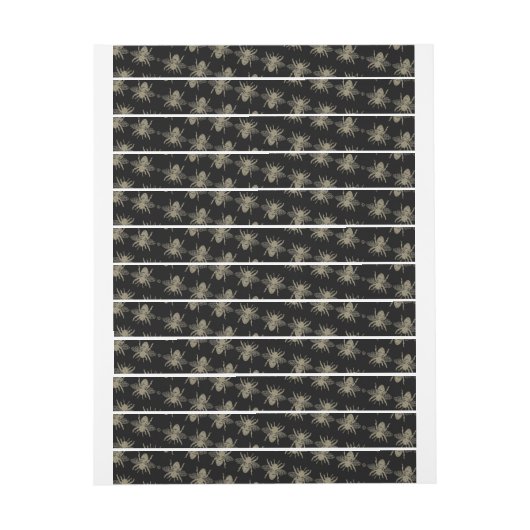 大きな黒ラベル蜂のセキュリティのふたラベル ラップアラウンドラベル (シート)