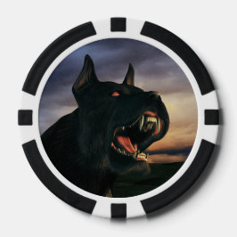 大きな黒犬 ポーカーチップ