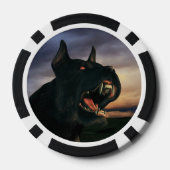 大きな黒犬 ポーカーチップ (裏面)