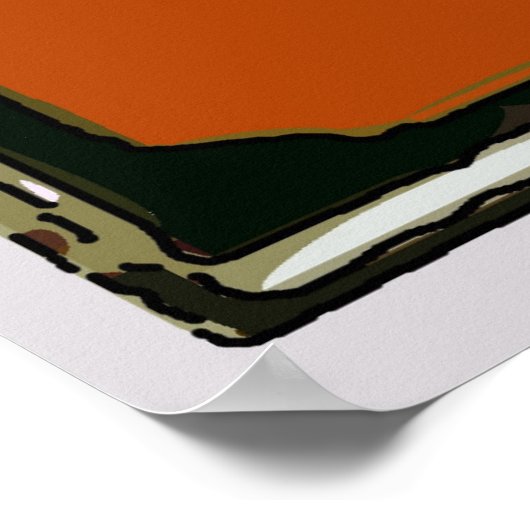 大きな黒猫 ポスター (角)