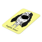 大きな鼻のイングリッシュセッター マグネット (左側)