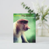 大きな鼻を持つプロボシス猿 シーズンポストカード (スタンド正面)