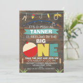 大きな1歳の誕生日招待状 招待状 (スタンド正面)