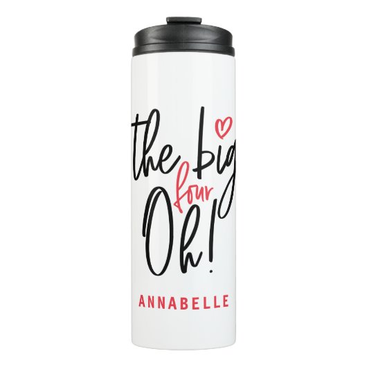 大きな4つのオー！40歳の誕生日パーティー タンブラー (正面)