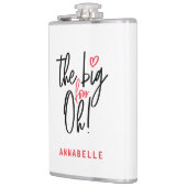 大きな4つのオー!40歳の誕生日パーティー フラスク (左)