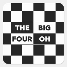 大きな4つのOh白黒パター市松模様にン