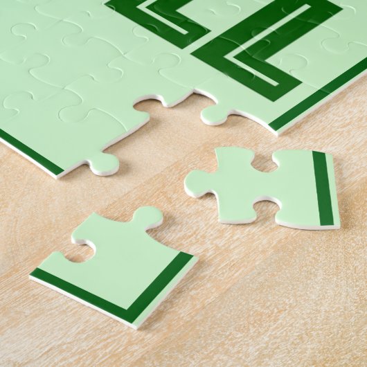 大きな（ディール）グリーンコーシェードリルの一種 ジグソーパズル (側面)