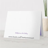 大きな「ローズの付いた鳩」イースターをパーソナライズ カード (裏面)