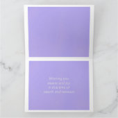 大きな「ローズの付いた鳩」イースターをパーソナライズ カード (内部)